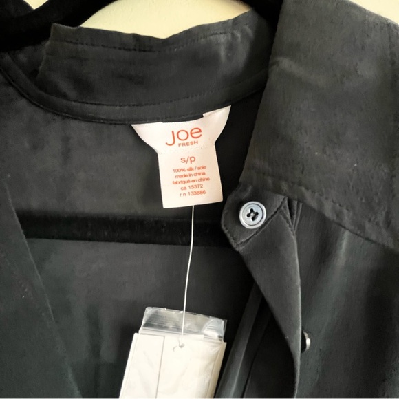 BNWT 100% SILK JOE FRESH  SHIRT DRESS - Picture 8 of 12